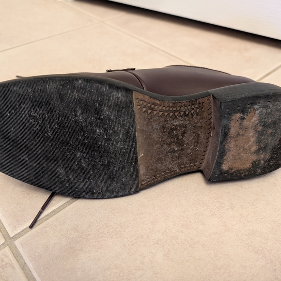 BP Kolton Derby Burgundy Leather Men's Shoes - Picture 4 of 6